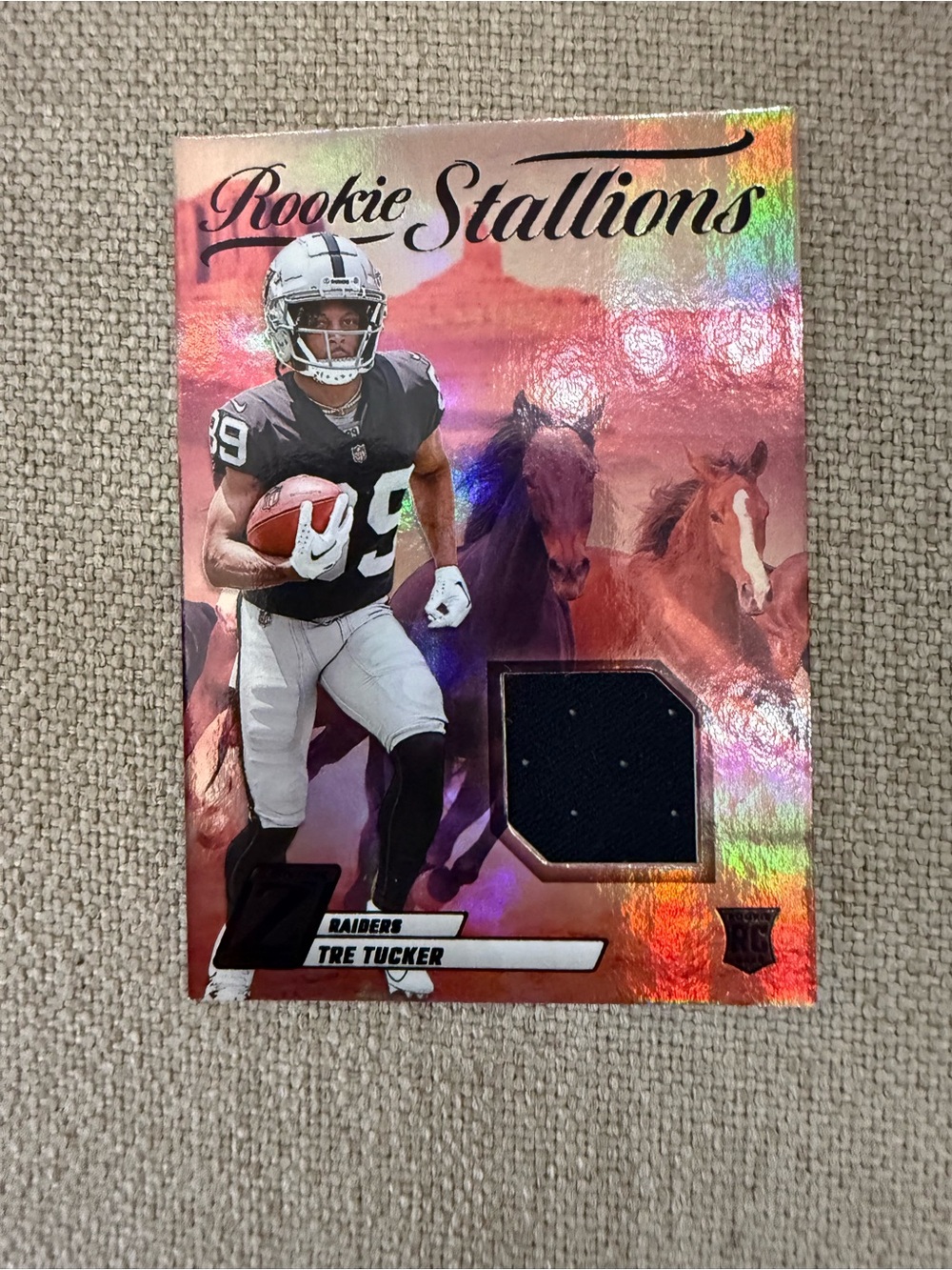 Tre Tucker Rookie Patch 2023 Panini Zenith Las Vegas Raiders NFL Football Card